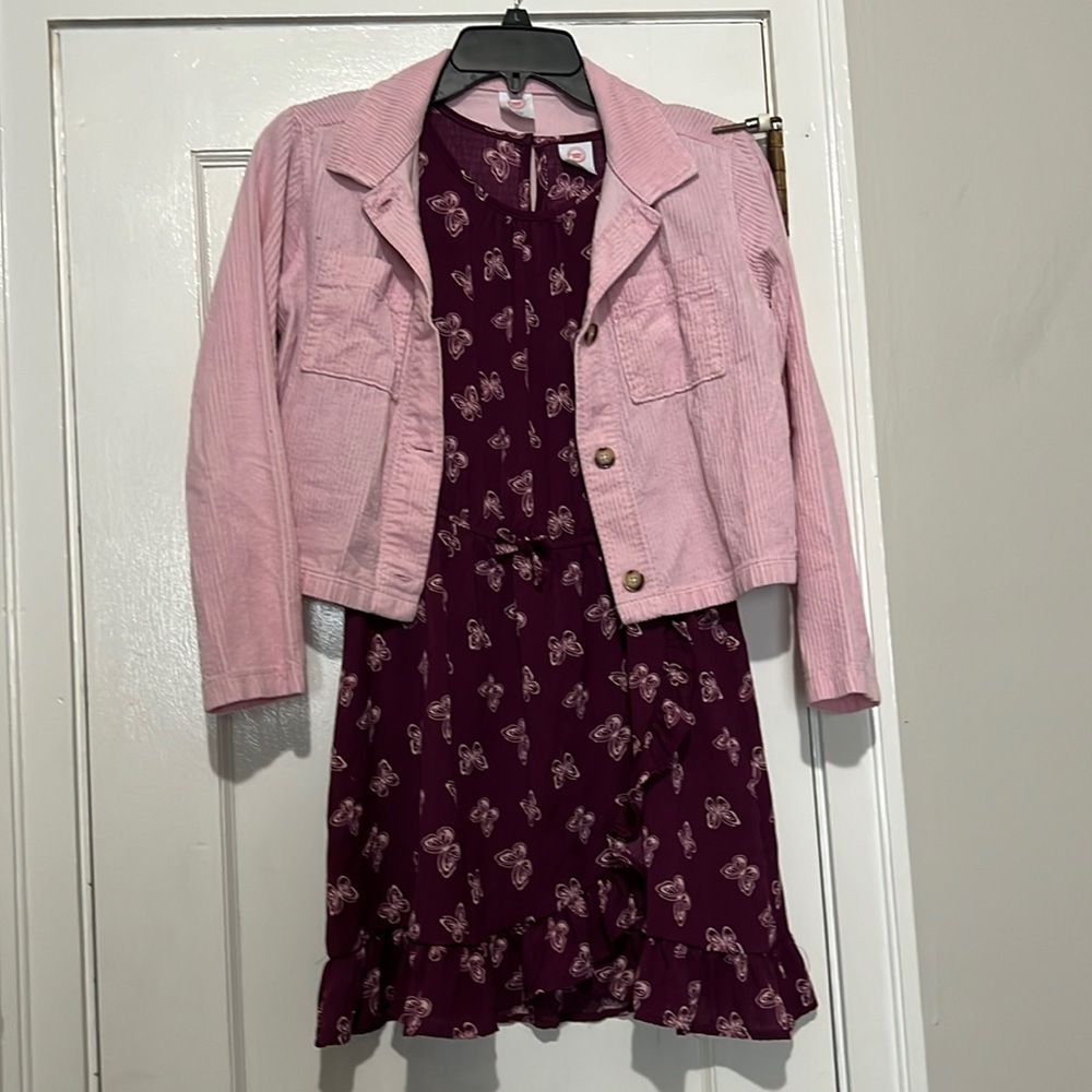 Wonder Nation 2PC set Girls Dress and Jacket Size 10 /12 Plus